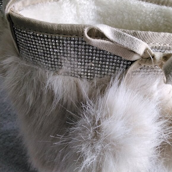 ✨ Carlkarida Faux Fur Lining Winter Boots Mid-Calf Platform Cream Color Size 8 - Picture 5 of 13